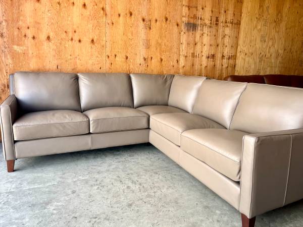 Gorgeous Real Leather Sectional Couch