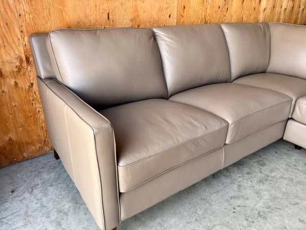 Gorgeous Real Leather Sectional Couch