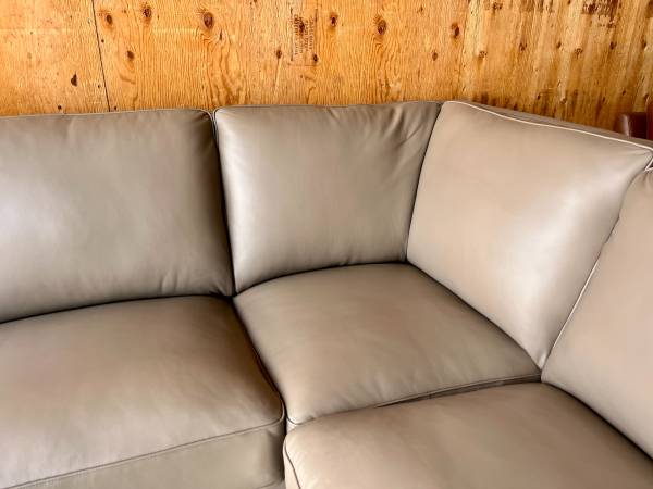 Gorgeous Real Leather Sectional Couch