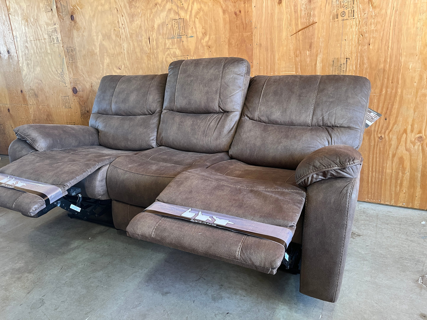 Barcalounger Fabric Manual Reclining Sofa Couch - Like NEW!